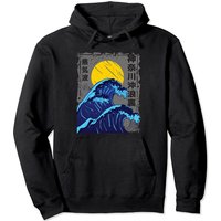 The Great Kanagawa Wave Japanese Pullover Hoodie — Mens Hoodies