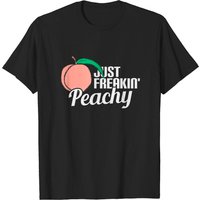 T-shirt Peach Puns pour hommes en noir — T-shirts pour hommes