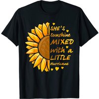 T-shirt pour hommes She's Sunshine Mixed With A Little Hurricane Sunflower — T-shirts pour hommes