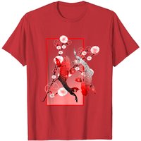 T-Shirt pour Hommes Koi Carpe Nishikigoi et Fleurs de Cerisier — T-shirts pour hommes