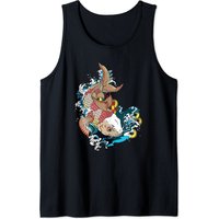 Débardeur Koi Fish pour hommes en gris foncé