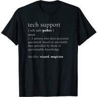 T-shirt pour hommes avec définition de soutien technique et humour