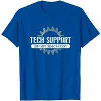 T-shirt humoristique ID10T pour hommes - Support technique