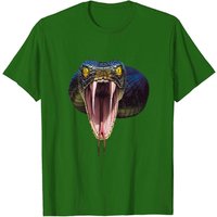 Snake Aesthetic T-Shirt Scary Black Mamba for Men — Mens T Shirts