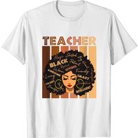 Black Smart Teacher Afro Love Melanin T-Shirt for Men — Mens T Shirts