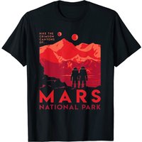 T-shirt Mars National Park pour hommes - Noir