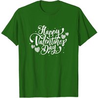 Happy Valentine's Day T-Shirts for Men in Black