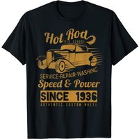 T-shirt Hot Rod Vintage Old School Race Car pour hommes — T-shirts pour hommes