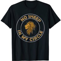 T-shirt pour hommes No Sheep In My Circle, Only Lions — T-shirts pour hommes