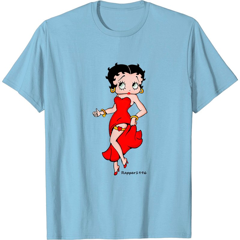 T-shirts pour hommes Betty Boop Robe Rouge — T-shirts pour hommes