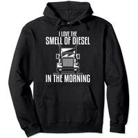 Hoodie Pullover J'adore L'odeur du Diesel le Matin — Sweats à capuche pour hommes