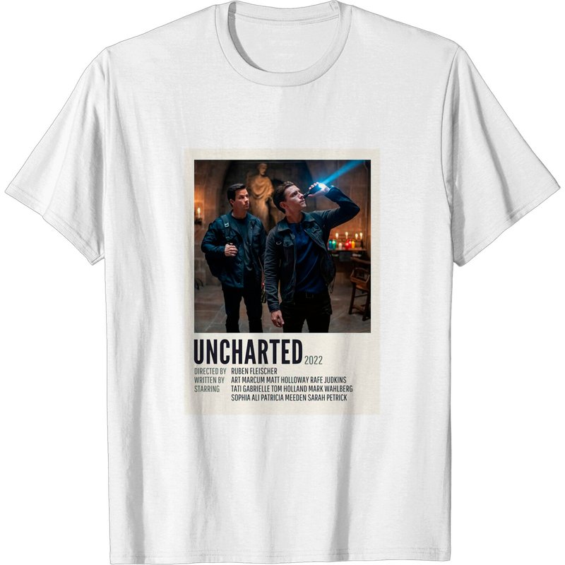 T-shirt Uncharted Tom Holland Film 2022 Unisexe Actif — T-shirts pour hommes