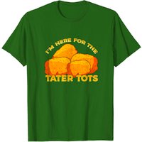 Tater Tots Foodie T-Shirt for Men in Black — Mens T Shirts