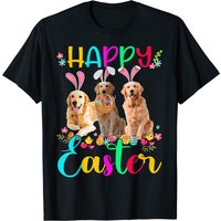 T-shirt Bunny With Ears pour hommes - Joyeuses Pâques Golden Retrievers