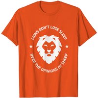 T-shirt graphique usé Lions Don't Lose Sleep Over Sheep