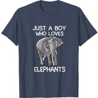T-shirt Pun Éléphant pour Hommes - Juste un Garçon Qui Aime les Éléphants