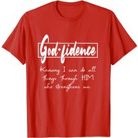 T-shirt Godfidence pour hommes I Can Do All Things Through Him — T-shirts pour hommes