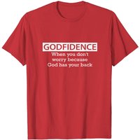 T-shirt Godfidence pour hommes - Noir