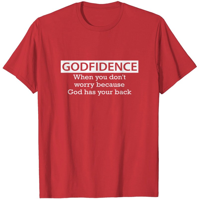 T-shirt Godfidence pour hommes - Noir — T-shirts pour hommes