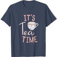 T-shirt Teacup Tea Time pour hommes - Noir — T-shirts pour hommes