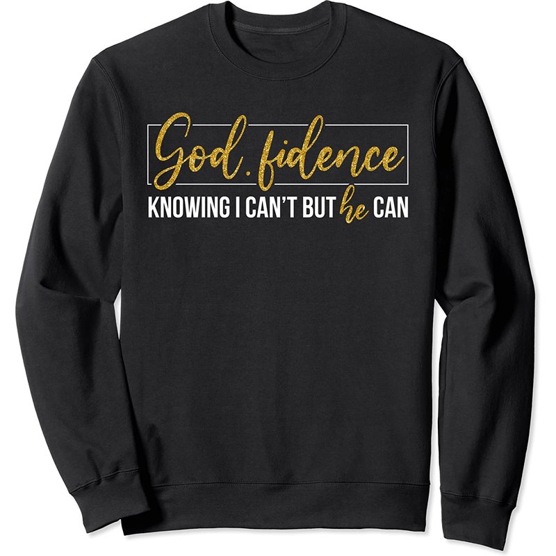 Sweat à capuche Godfidence avec design de confiance en Dieu — T-shirts pour hommes