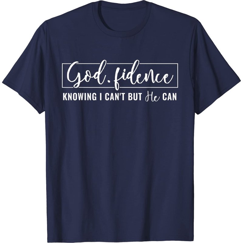 T-shirt Godfidence Knowing I Can’t But He Can pour hommes — T-shirts pour hommes