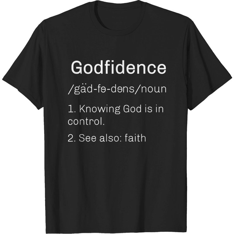 T-shirt Godfidence Définition Foi Chrétienne pour Hommes — T-shirts pour hommes
