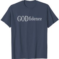 T-shirt Godfidence pour hommes en noir