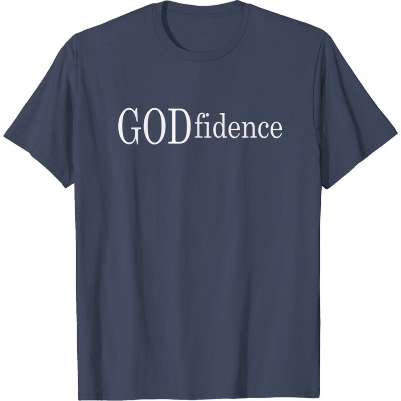 T-shirt Godfidence pour hommes en noir — T-shirts pour hommes
