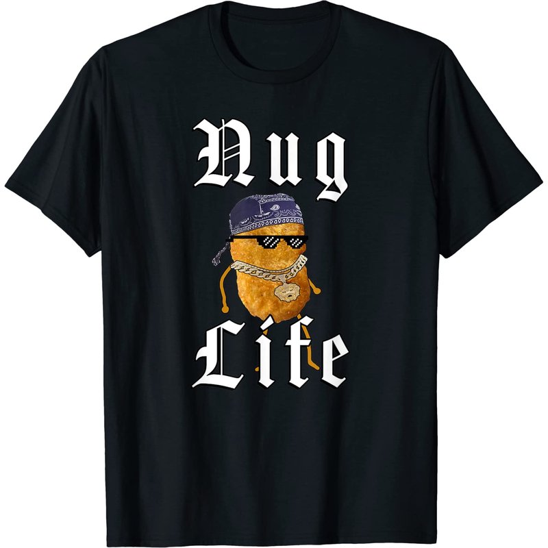 T-shirt Nug Life avec design de poulet nugget pour hommes — T-shirts pour hommes