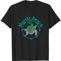 T-shirt Vintage Tortue Tribale Myrtle Beach pour Hommes