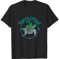 T-shirt Vintage Tortue Tribale Marco Island pour Hommes