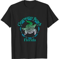 T-shirt Vintage Tortue Tribale Clearwater Beach pour Hommes — T-shirts pour hommes