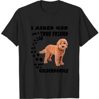 T-shirt Mini Goldendoodle avec Citation - Art Doodle Dad — T-shirts pour hommes