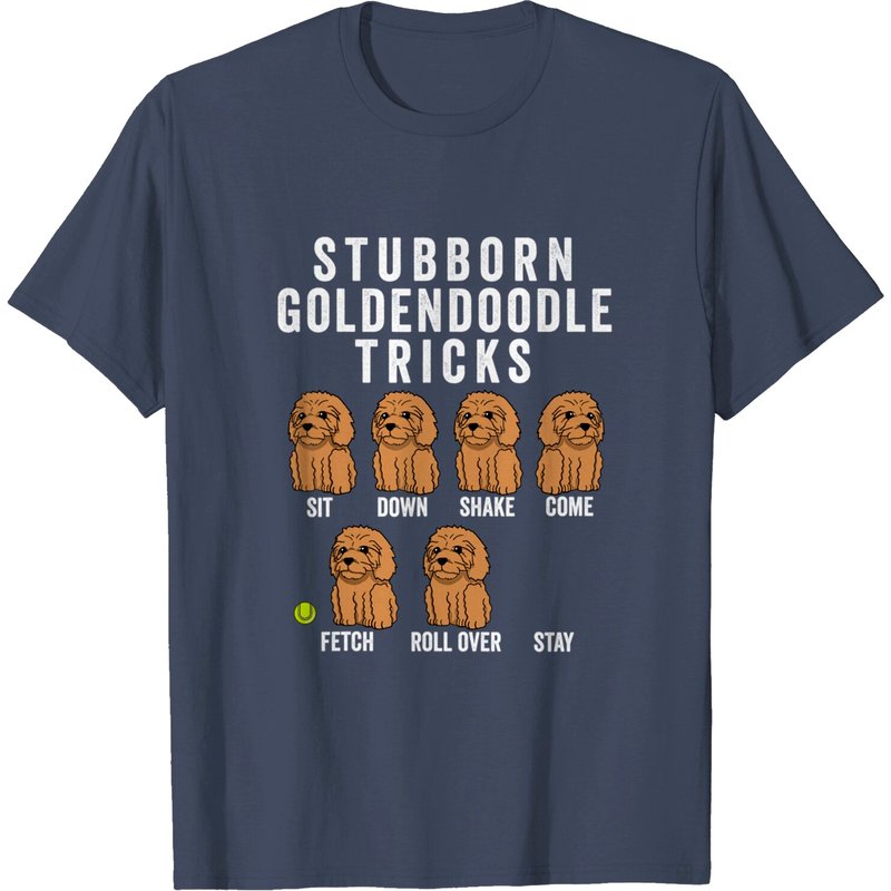 T-shirt Stubborn Goldendoodle Tricks pour hommes — T-shirts pour hommes