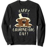 Vintage Groundhog Woodchuck Groundhog Day Sweatshirt