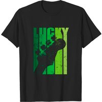 Lucky Irish Shamrock Guitar T-Shirt for Men