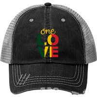 Casquette Trucker Rasta Reggae One Love Jamaïque — Casquette de baseball