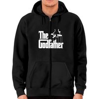 Hoodie à zip avec logo blanc original de The Godfather — Sweats à capuche pour hommes