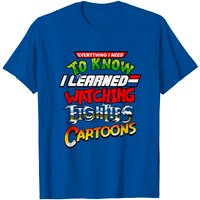 Everything I Learned Watching Eighties Cartoons T-Shirt for Men