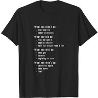 T-shirt pour hommes avec paroles de chansons rock des années 80 — T-shirts pour hommes