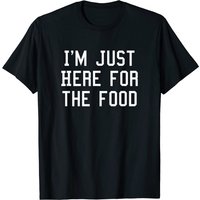 T-shirt Je Suis Juste Ici Pour La Nourriture Pour Hommes — T-shirts pour hommes