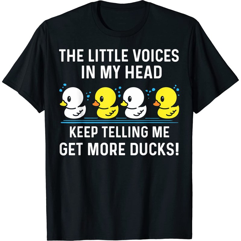 T-shirt pour hommes amoureux des canards en caoutchouc