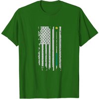 American Flag Billiard Pool Player T-shirt for Men — Mens T Shirts