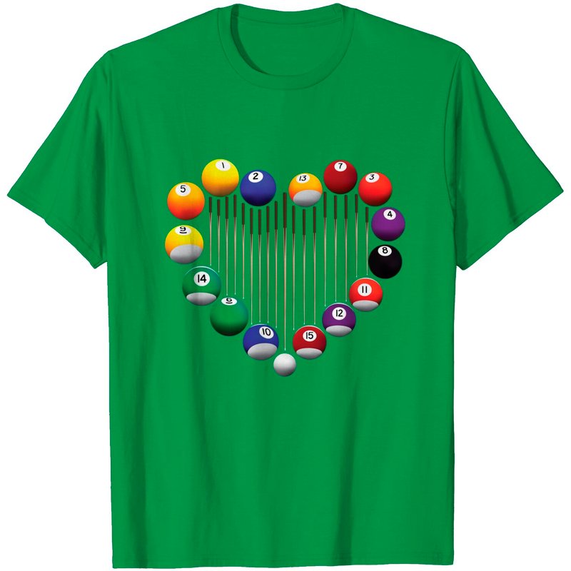 Billiard Pool Billiard Ball T-Shirt for Men