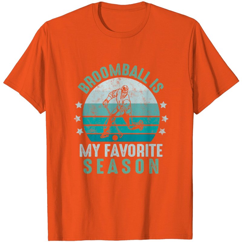 Broomball Is My Favorite Season Winter Sports T-Shirt for Men