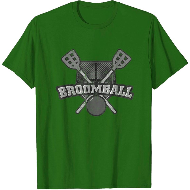 Vintage Broomball Sports T-Shirt for Men