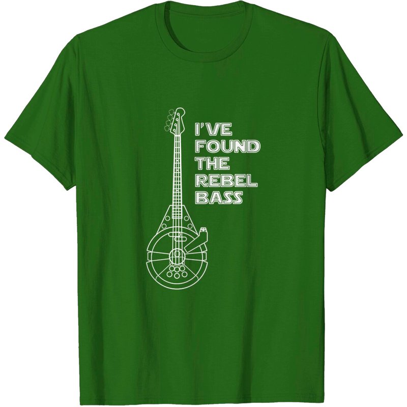 Bustedtees Rebel Bass Guitar T-shirt