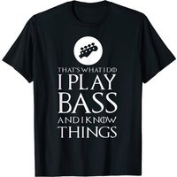 I Play Bass Bass Guitar T-Shirt for Men