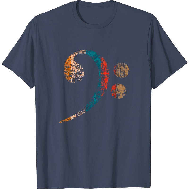 T-Shirt Vintage Clef de Fa pour Musiciens et Groupes — T-shirts pour hommes